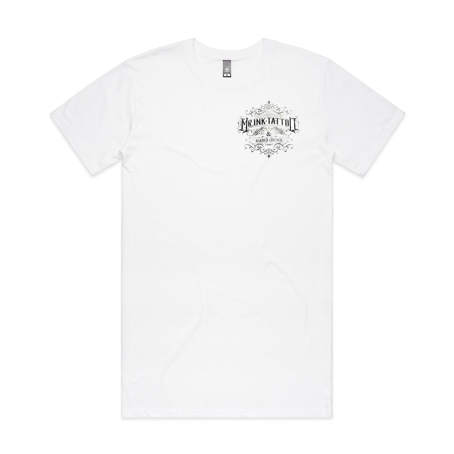 White MrINK Tall Tee