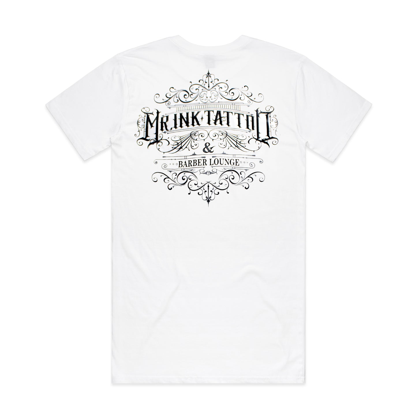 White MrINK Tall Tee