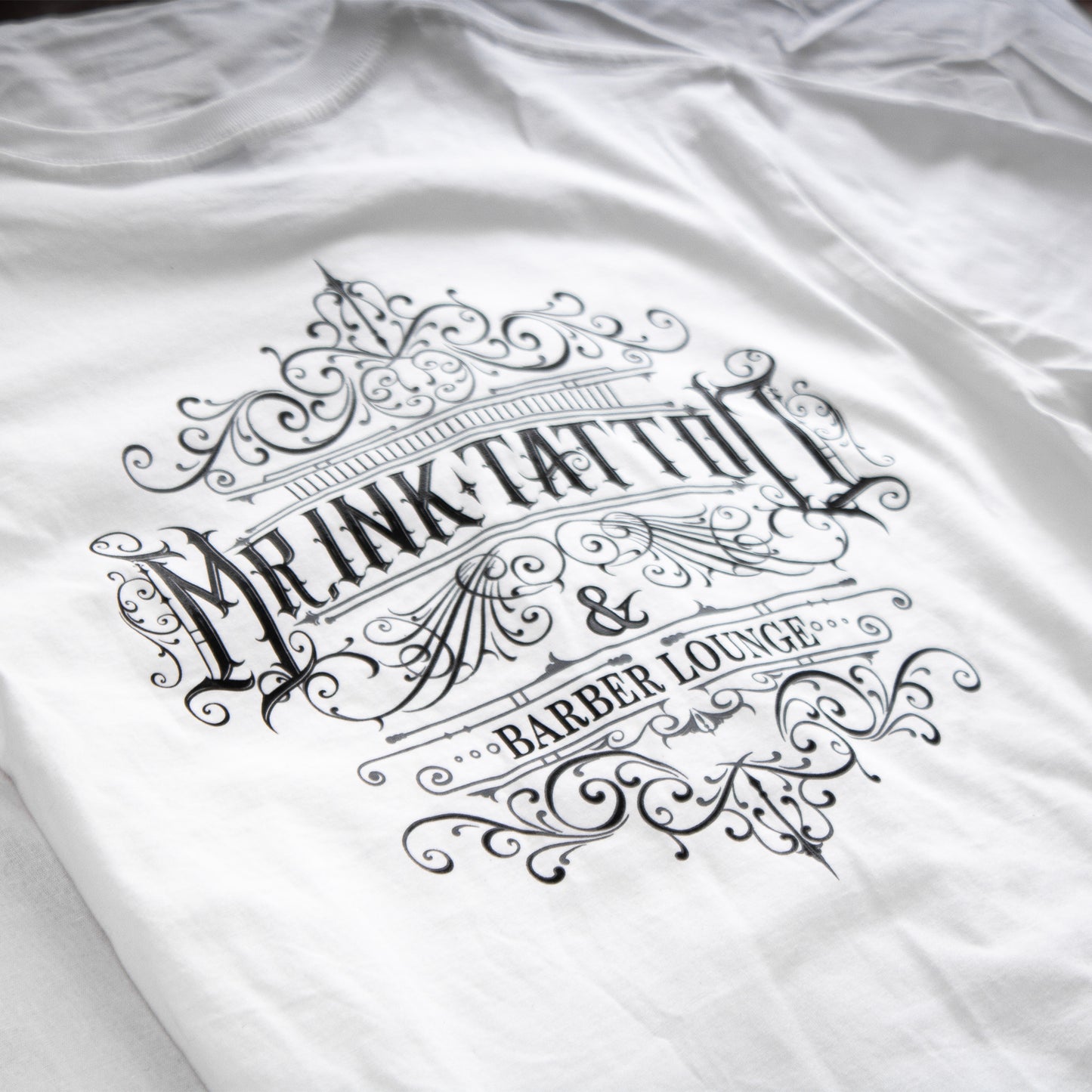 White MrINK Tall Tee